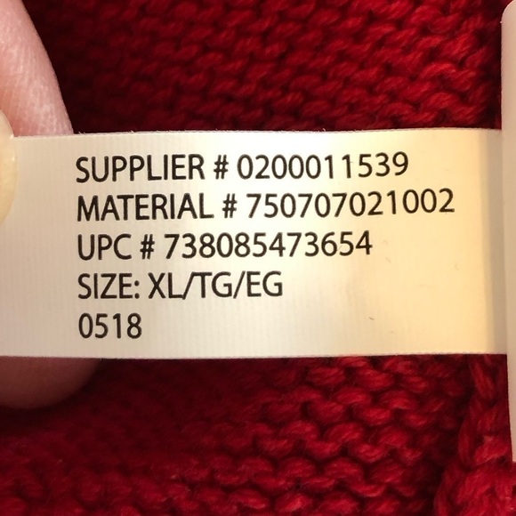 CHAPS Mens NWOT Red Cotton Classic Crewneck Sweater Size XL - Picture 13 of 13